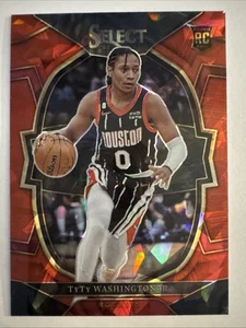 2022-23 Panini Select TyTy Washington Red Cracked Ice Prizm RC #70 - Picture 1 of 2