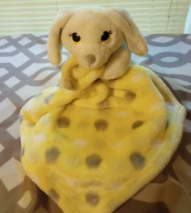 Little Beginnings Dog Plush Lovey Yellow Security Blanket Stuffed Animal Toy - Picture 1 of 5