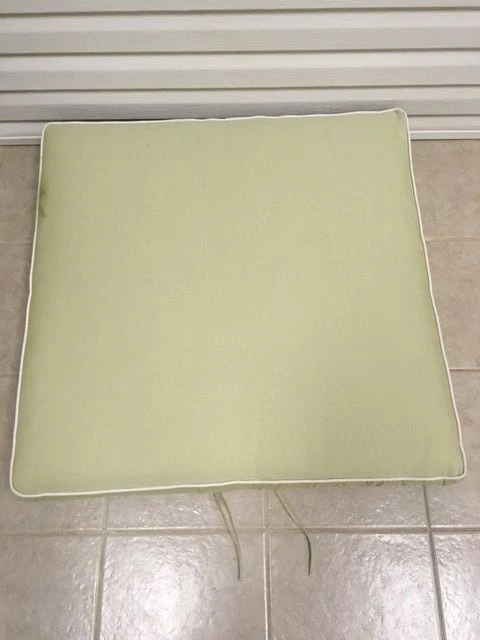 Frontgate Delano Outdoor Patio sofa Deck Chair OTTOMAN 34x34x4 Pastel Green NEW - Image 1 of 1