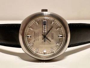 VINTAGE RARE STAINLESS STEEL MEN'S SWISS AUTOMATIC WATCH "PHILIP WATCH" MINERAL - Picture 1 of 6