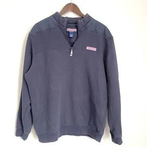VINEYARD VINES $ 138 Herren Large marineblau 1/4-Reißverschluss Pullover Sweatshirt - Bild 1 von 4