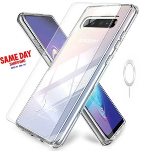 Tempered Glass Screen Protector w/ Case Cover for Samsung Galaxy S10 5G SM-G977U - Picture 1 of 1