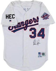 Nolan Ryan Signed 1993 Texas Rangers Russell Game Model Jersey Beckett COA - Picture 1 of 6