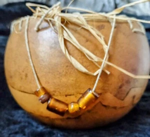 Native American Carved Gourd Bowl Navajo? - Picture 1 of 8