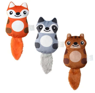 GKC Greenbrier Kennel Club Woodland Shaped Animal Dog Toy Fox Raccoon ~ Choice