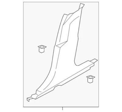 Tapilar central izquierdo genuino Ford Lincoln MKZ 2013-2015 DP5Z-5424357-LC Foto 1 de 2