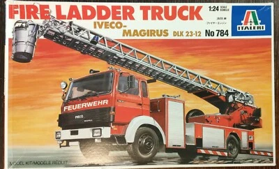 Italeri 1/24 scale model kit "Fire Ladder Truck Iveco Magirus DLK 23-12" No.784! - Immagine 1 di 2