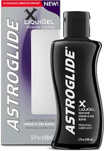Astroglide Silicone Lube (5Oz), X Liquigel Hybrid Personal Lubricant for Vaginal - Picture 1 of 12