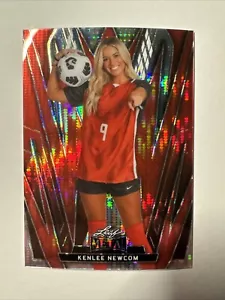 2024 Leaf Metal Women Of Sport Kenlee Newcom Red 1/4 - Picture 1 of 6