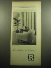 1958 Risom Furniture Ad -  Chair and Table