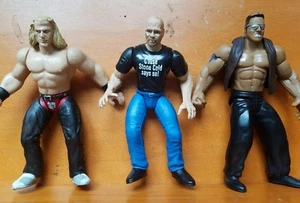 WWF WWE Atitude Era the rock stone cold Shawn Michaels Steve Austin H Figure - Picture 1 of 5