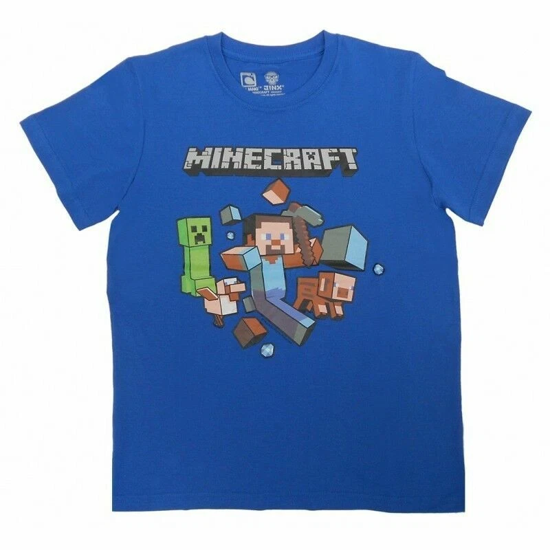Camisa manga corta Minecraft niño talla XS 6/7 M 10/12 L14/16 XL 18 Foto 1 de 1