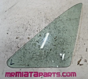 90-05 Mazda Miata OEM conductor izquierdo puerta izquierda ventilación ventana cuarto de vidrio NA NB 97 99✅ - Imagen 1 de 4