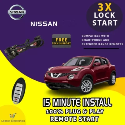 Arranque remoto 100 % Plug & Play se adapta a: Nissan Versa 2018-2024 - Patadas con arranque a presión Foto 1 de 4