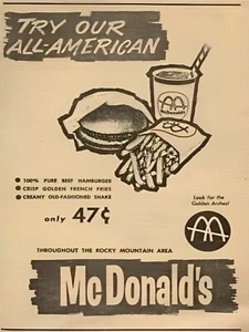 McDonalds Ad 1950s POSTER 24 X 18 Inches Vintage Wall Art Sweet! - Picture 1 of 2