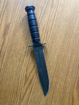 Cuchillo de supervivencia de combate militar Bowie de colección US CAMILLUS MK2 Marine Foto 1 de 3