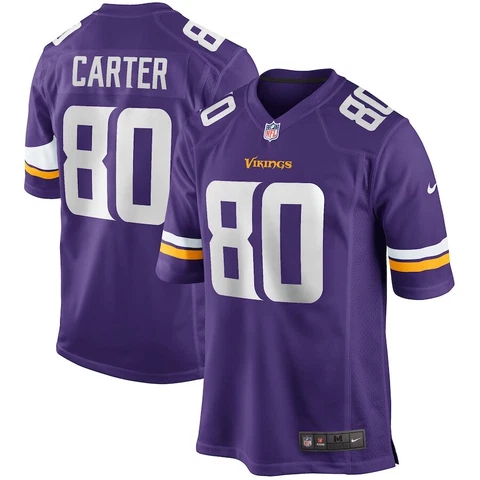 Minnesota Vikings Cris Carter #80 Nike Men's Purple NFL Retired Game Jersey Cover