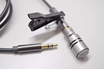 Professional Tie Clip Lapel Lavalier Microphone for Tascam , Zoom Recorder