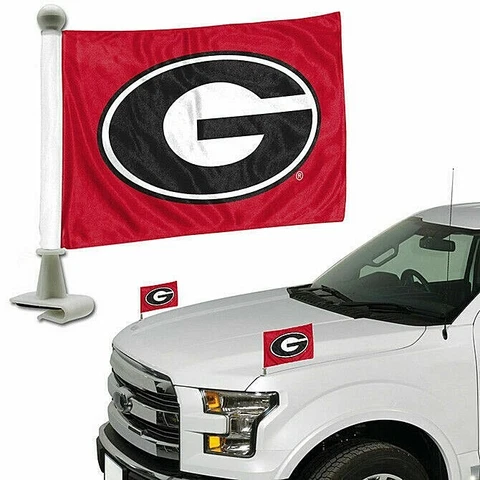 Georgia Bulldogs NCAA Ambassador Car Flag Set Cover