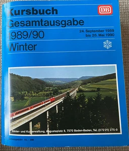 DB Kursbuch Winter 1989/90 Gesamtausgabe, guter Zustand mit allen Beilagen - Bild 1 von 3