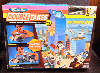 Galoob Micro Machines Double Takes BOOMTOWN! 2 In 1 Playset - Image 1 of 2