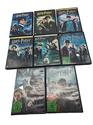 Harry Potter komplette 1-8 teilige DVD Filmreihe Komplett TV Film Fantasy - Bild 1 von 4