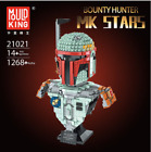Bounty Hunter Bust Mould King Stars Model #21021; 1268 Pieces