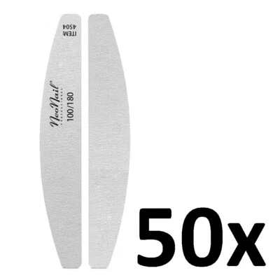 NeoNail Nagelfeilen Trapez 50 x SET STUDIO Profi Set Nails Feilen 100/180 10er  - Bild 1 von 3