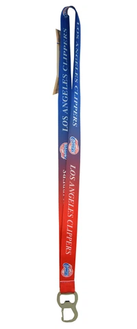 NBA Licensed Ombre Lanyard Bottle Opener & Clip Keychain Cover
