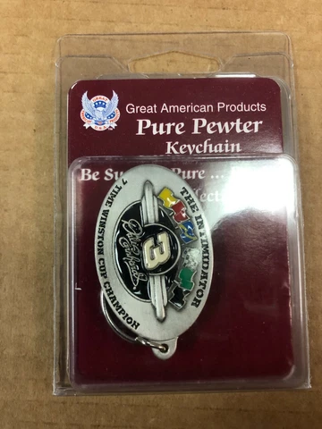 Dale Earnhardt Sr #3 The Intimidator 7X Winston Champ NASCAR Pewter Key Chain Cover