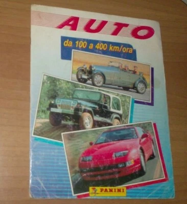 AUTO DA 100 A 400 KM/ORA-ALBUM DI FIGURINE con 319 figurine su 359-INCOMPLETO - Immagine 1 di 3