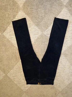 J Crew 修身直筒 5 口袋灯芯绒裤子海军蓝 34X32 上好 — 第 1/3 张图片