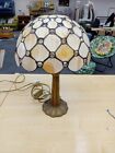 Large Art Deco Style Table Lamp with Brass Base CS M30 