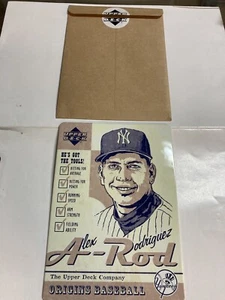 2005 Upperdeck origins tin sign Alex Rodriguez he’s got the tools with Wrapper - Picture 1 of 1