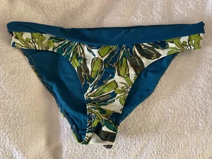 Papaya Teal green/white floral Bikini Briefs size 18 NWOT - Picture 1 of 5