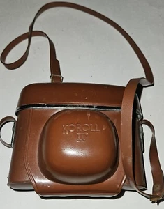 KOROLL II - Bencini Italian Leather camera case Brown with strap - Picture 1 of 7