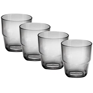 Camping Trinkglas Acrylglas 230ml Wasser Gläser Trink Glas Kunststoff 4 Stück - Bild 1 von 4