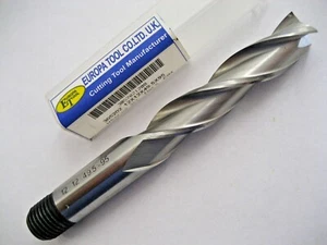 12mm COBALT LONG SERIES END MILL HSSCo8 3 FLUTED EUROPA CLARKSON 3052021200 P47 - Picture 1 of 7