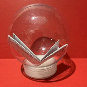 Christmas DIY Clear Plastic Water Snow Globe with Screw Off Cap Celebrate It New - Picture 1 of 3