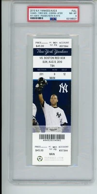 Билет 8/4 2010 Alex Rodriguez 600 Home Run HR New York Yankees PSA AROD Jeter - Изображение 1 из 4