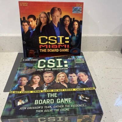 CSI CRIME SCENE INVESTIGATION & CSI MIAMI THE BOARD GAME - Image 1 of 4