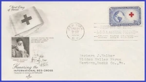 USA5 #1016 ADDR ARTCRAFT FDC   International Red Cross - Picture 1 of 1