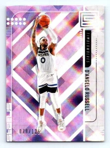 D' ANGELO RUSSELL 2019-20 PANINI STATUS Blue, Red, White Diamonds /125 PARALLEL - Picture 1 of 2