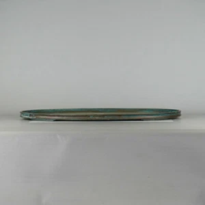 Bronze Bonsai Suiban Large 24in Oval Japanese Antique with Signature - Picture 1 of 6