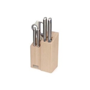 5pc Joseph Joseph Elevate Fusion Knives Scissor Serrated/Santoku Paring w/ Block - Picture 1 of 10