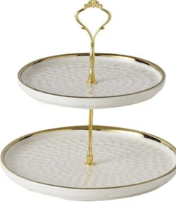 Creative Dinner Table Cake Serving for Parties Ceramic Fruit Plate Multi Layer - Picture 1 of 2