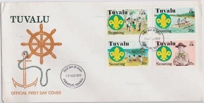 Cubierta Tuvalu, 1977. Fanafuti. Tuvalu Primer Día   Foto 1 de 3