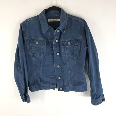 Chaqueta vaquera básica Sisley para mujer vintage retro camionero Y2K hecha en Italia L Foto 1 de 4