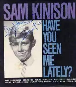 Sam Kinison Signed LP Record POP COA Back to School - Picture 1 of 1