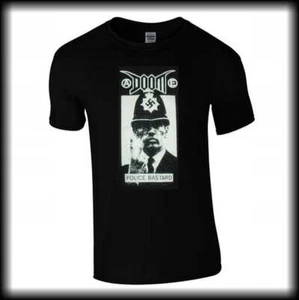 DOOM Police Bastard T/shirt mens all size S-5XL crust punk grind metal - Imagen 1 de 1